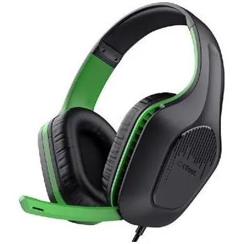 Sluchátka TRUST GXT 415X Zirox pro Xbox Headset, herní sluchátka s mikrofonem, černé/zelené - 24994