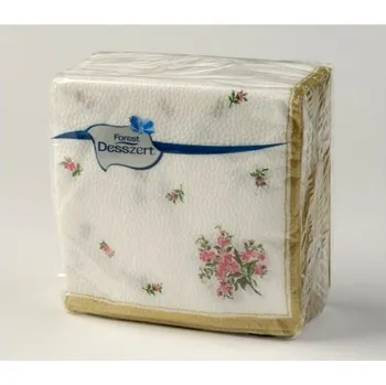 Papírový kapesník Ubrousky 25x25 desertní 1vrst. motiv