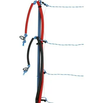 Ohradník Síť pro ovce, kozy TitanNet Premium Vario +/- výška 122 cm, délka 50 m, jednoduchý hrot, modro-bílá