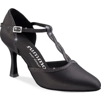 Dámská obuv Rummos,Saténové taneční lodičky KAREN/50, černý satén 37