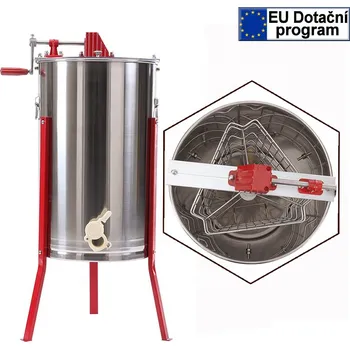 Medomet 3 rámkový manuální - NEREZ (Nerezový medomet s klikou)