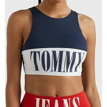 Dámský plavkový top Tommy Hilfiger UW0UW04080 modrá L