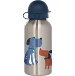 Sigikid Lahvička z nerezové oceli na pití Pejsci - modrá 400 ml