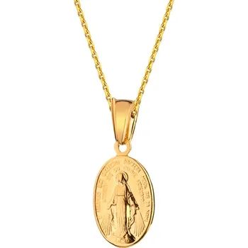 Přívěsek Pozlacený stříbrný přívěsek - zázračný medailon - AP536-0225