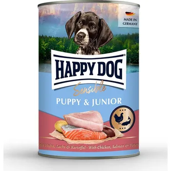 Krmivo pro psa Happy Dog Sensible Puppy kuře, losos a brambory, konzerva 6 × 400 g