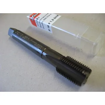 Závitořezný nástroj Strojní krátký závitník M16X1,5 C 6HX HSSE ISO2 Gussfix CSN 223042