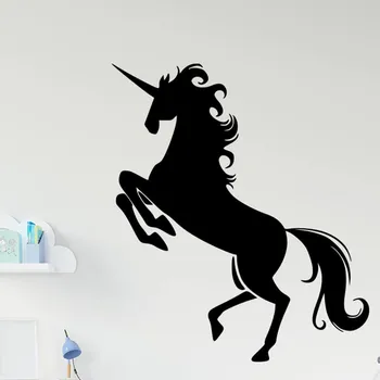 Samolepící dekorace Živá Zeď Samolepka na zeď Poslední jednorožec Barva: černá