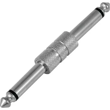 Elektrický konektor Spojka Jack 6,35mm mono - Jack 6,35mm mono, kovová