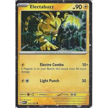 Karetní hra Pokémon karta Electabuzz 125/165 Holo - Scarlet & Violet 151