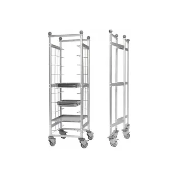 Vozík regálový VR pro GN nebo EU - RŮZNÉ VELIKOSTI A VARIANTY, Velikost VR-10 P - pro 10x tác / podnos