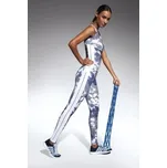 Dámské sportovní legíny BasBleu Code bílo-modré vícebarevné XL