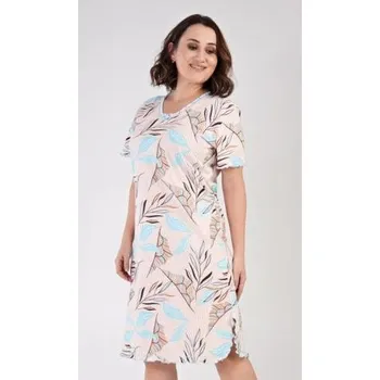 Dámská noční košile Dámská nadměrná noční košile Vienetta Secret Edita mentolová 2XL