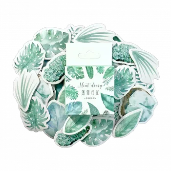 samolepka Samolepky mentolové lístky 46ks