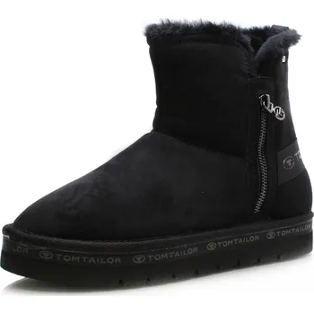 Dámská zimní obuv DÁMSKÉ KOTNÍKOVÉ BOTY TOM TAILOR 6390320005-00001 ČERNÁ Barva: Černá, Velikost: 40