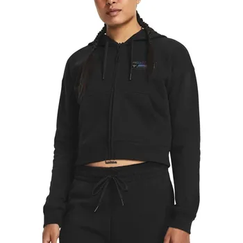 Dámská mikina Mikina s kapucí Under Armour Pjt Rck HW Terry FZ Q4-BLK 1380735-001 Velikost L
