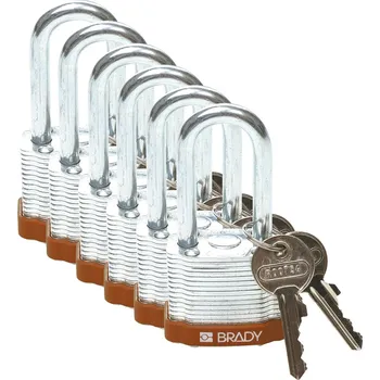 Visací zámek STEEL PADLOCK 38MM SHA KD BROWN/6