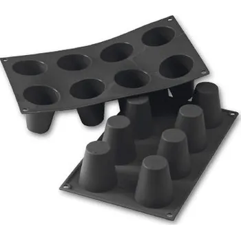 Forma na pečení Martellato Silikonová forma Big Baba - černá (8 ks)