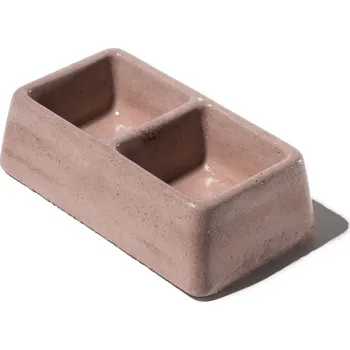 Miska pro psa Miska dvojitá malá 50 betonová barevná