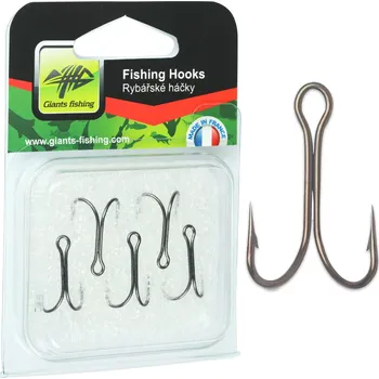 Rybářský háček GIANTS FISHING DVOJHÁČEK X1 STRONG 5KS velikost: 1/0