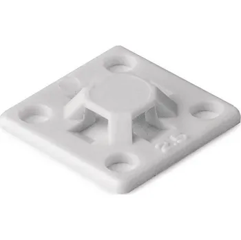 Organizace kabelů HellermannTyton MB2A-PA66-WH lepicí sokl samolepicí, šroubovací 151-01802 bílá 2 ks