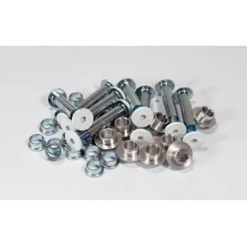 Náhradní šrouby Powerslide Kizer Type M and Type X Axle Set White (8ks) Powerslide