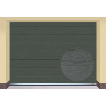 Garážová vrata AMPEL s.r.o. Sekční garážová vrata ANTRACIT RAL 7016 CL 305×235 cm s elektrickým pohonem - Montáž svépomocí