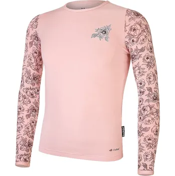 BARIDI wear Tričko smyk obrázek DR TISK Outlast® - sv.starorůžová pivoňky Velikost oblečení: 158