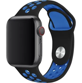 Příslušenství k chytrým hodinkám Sportovní silikonový řemínek pro chytré hodinky Apple Watch 45 mm (9.série) - modrý