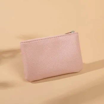 Peněženka Kompaktní minimalistická peněženka z umělé kůže - růžový