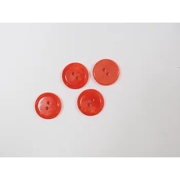 Knoflík Knoflík dvoudírkový 16 mm doprodej Barva: korálová