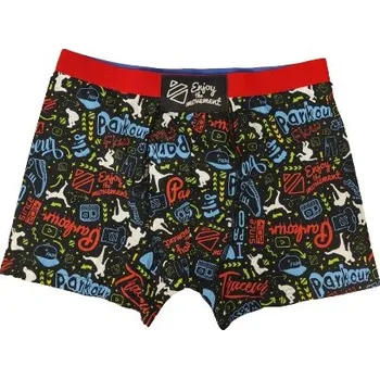 Boxerky DOODLE pánské barevné elastické boxerky - PARKOUR XL