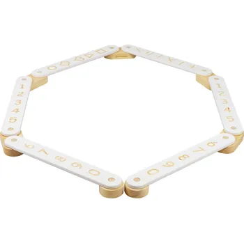 Dětské hřiště MeowBaby Dětská senzomotorická Montessori kladina, bílá, 6ks