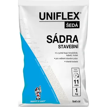Sádra Sádra šedá stavební 1 kg