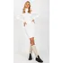 Dámské šaty Úpletové šaty s rolákem NM-SK-NG-2309.17X bílé L/XL