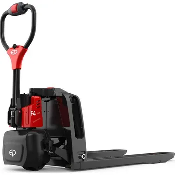 Paletový vozík Nízkozdvižný paletový vozík s elektrickým zdvihem a pojezdem EP F4, nosnost 1500 kg