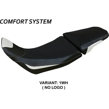 Moto sedlo TPZ Italia Potah sedla Honda Africa Twin 1100 Adventure Sport (20-26) Amber comfort potah sedla: bez loga 1WH (white)