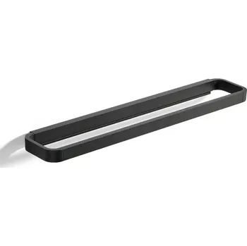 Věšák Koupelnový věšák na ručníky RIM Black 44 × 7,5 cm, černý - ZONE DENMARK (RIM věšák na ručníky 44 × 7,5 cm, černý - ZONE DENMARK)