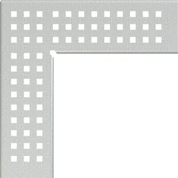 Odvodňovací žlab Rošt Alcadrain (Alcaplast) pro drenážní žlab rohový 75 mm, pozinkovaná ocel ADZ-R103R