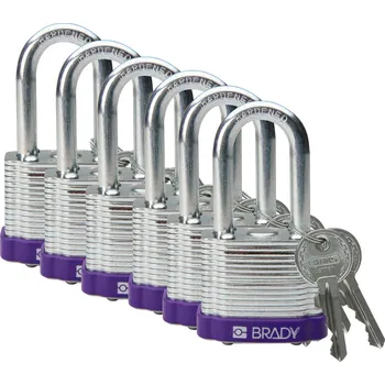 Visací zámek STEEL PADLOCK 38MM SHA KD PURPLE/6