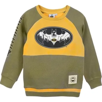Chlapecká mikina Batman khaki-žlutá chlapecká mikina Velikost: 128