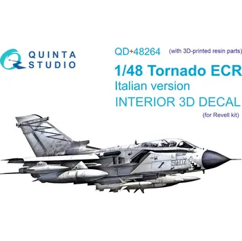Plastikový model Quinta studio 1/48 Tornado ECR Italian 3D-Print.&col.Int. w/ 3D
