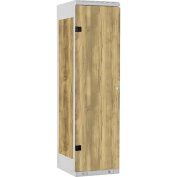 Šatní skříň TRITON šatní skříň 1-dveřová kov-lamino T1970, šedá - dub Baroque Gold + doprava zdarma