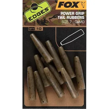 Fox Edges Power Grip Tail Rubbers, velikost 7, barva camo, 10 ks