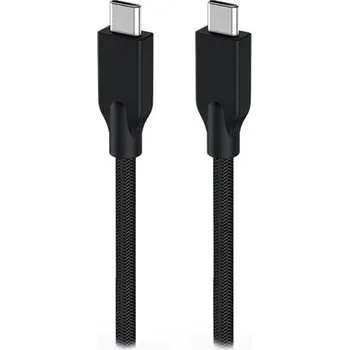 Genius ACC-C2CC-3A, Kabel, USB-C/USB-C, USB 3.0, 3A, PD 60W, opletený, 1m, černý