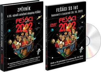 Fešáci: 55 let: Zpěvník - Radioservis (2023, pevná) + DVD