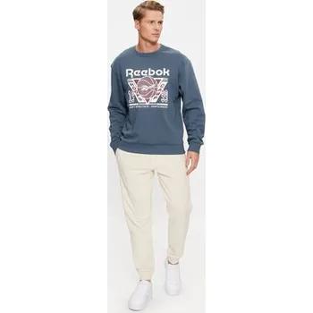 Pánská mikina Reebok Mikina Basketball IL2005 Modrá Regular Fit L