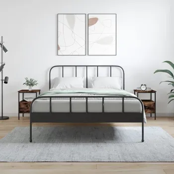 Noční stolek vidaXL Noční stolky 2 ks 34 x 36 x 50 cm kompozitní dřevo [826046] Barva: kouřový dub