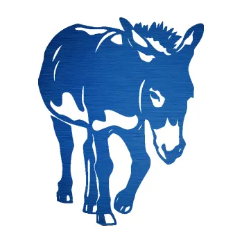 Samolepící dekorace SAMOLEPKA Osel 009 pravá (65 - škrábaný kov modrý) NA AUTO, NÁLEPKA, FÓLIE, POLEP, TUNING, VLASTNÍ TEXT, TISK, AUTOSAMOLEPKY.cz, POLEPY, OBRÁZEK, LOGO, SAMOLEPKY