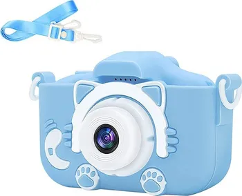 Digitální kompakt Verk Dětský digitální fotoaparát kočka 18257_N modrý