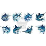 Caketools Jedlý papír "Marlín modrý" A4